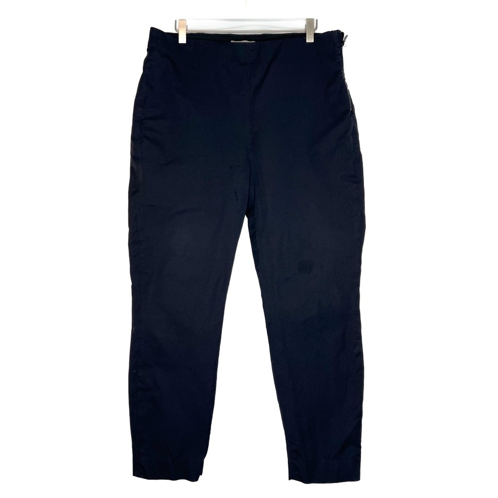 Everlane Pants Black Side Zip Work Pant Cotton Ankle Casual